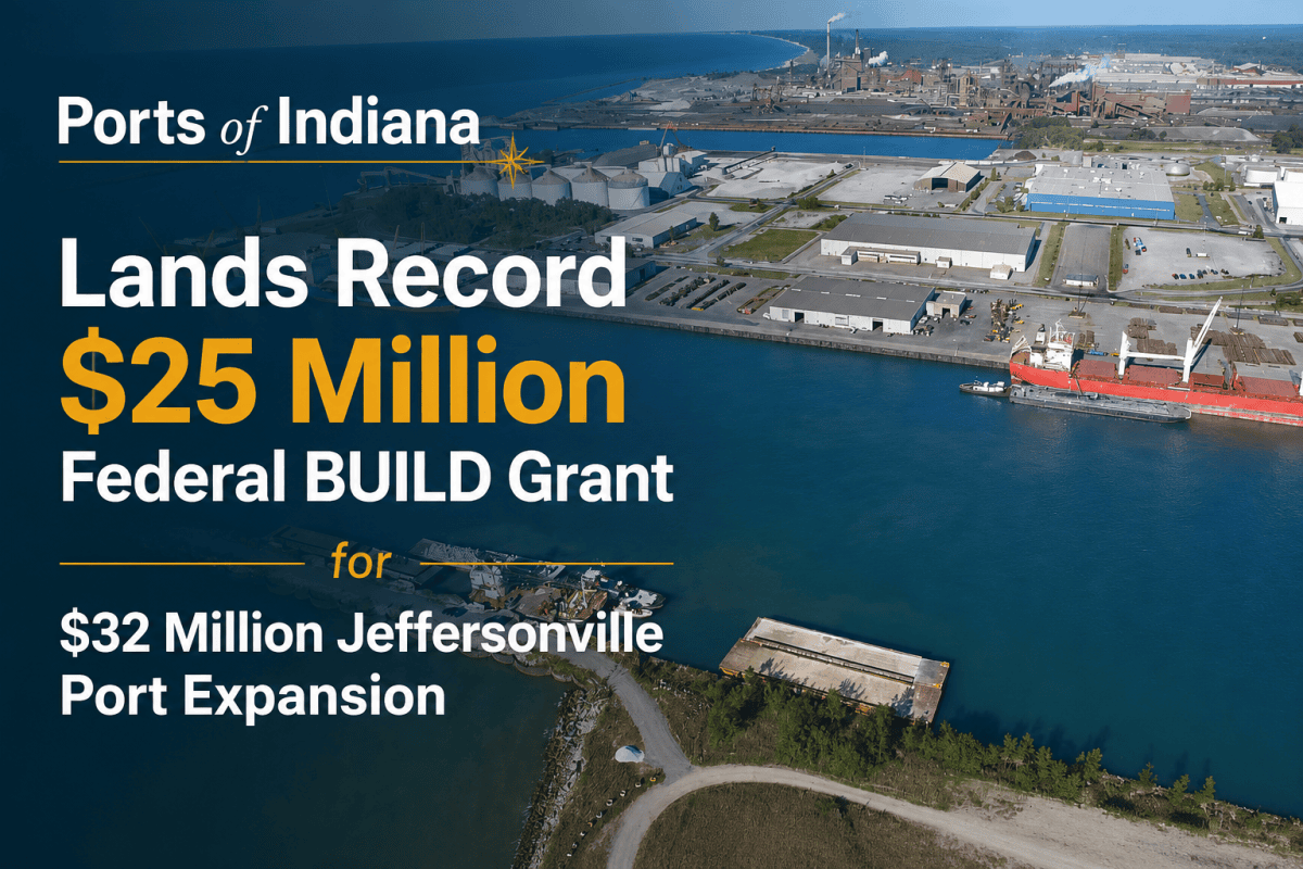 Port expansion announcement in Indiana