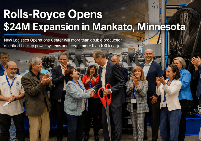 Ribbon-cutting at Rolls-Royce factory expansion