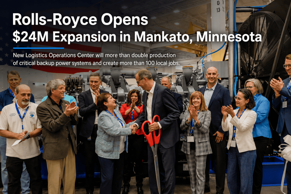 Ribbon-cutting at Rolls-Royce factory expansion