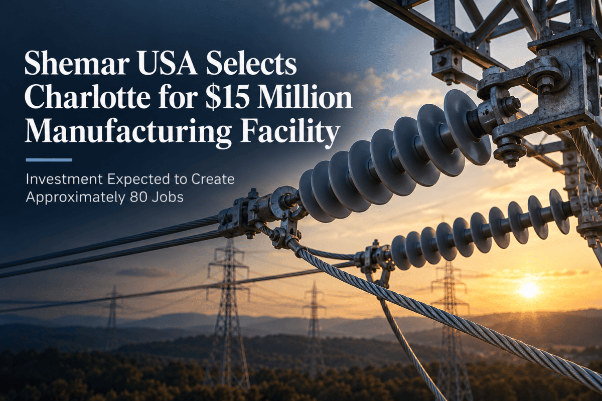High-voltage insulators at golden hour