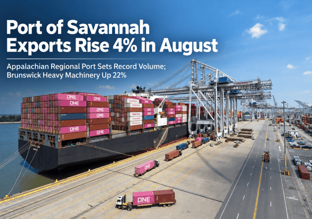 Port of Savannah Exports Rise 4%