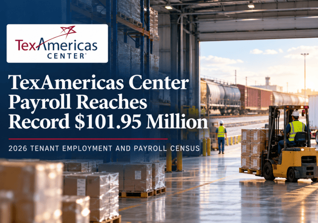 TexAmericas Center reported a record $101.95 million in annual payroll in its 2026 Annual Tenant Employment and Payroll Census.