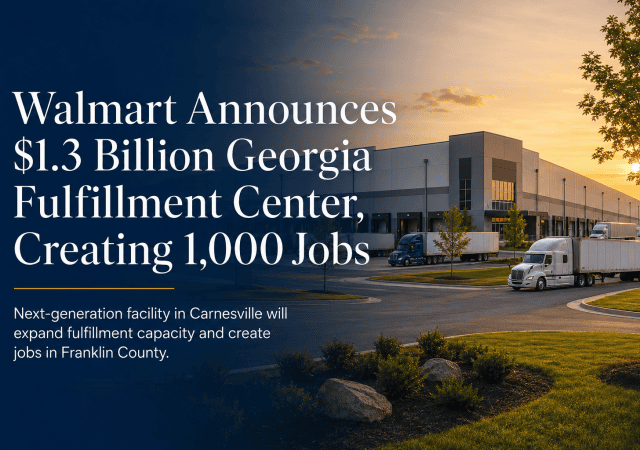 Walmart Georgia Fulfillment Center Announcement