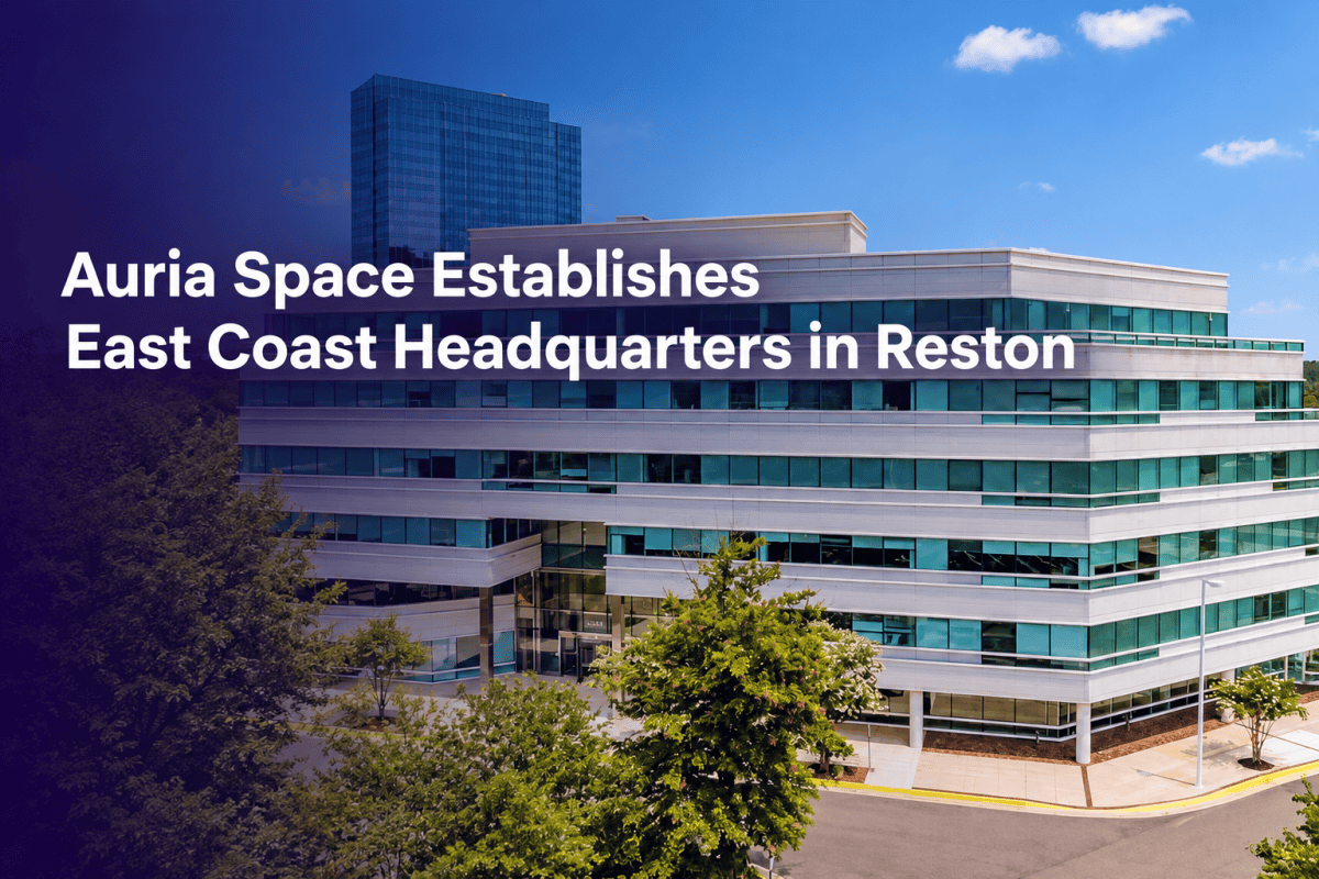 Auria Space will invest $1.8 million to establish its first East Coast headquarters in Reston, Virginia, creating 78 new jobs and expanding its presence in Northern Virginia’s aerospace and defense sector.