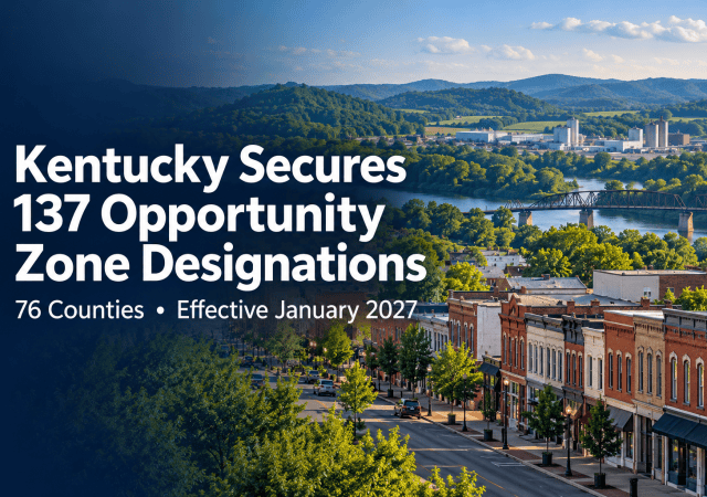 Kentucky Secures 137 Opportunity Zones
