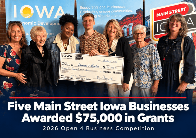 Main Street Iowa Grant Winners