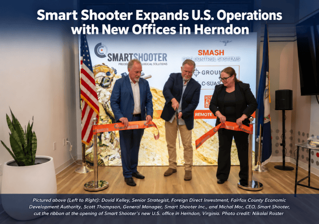 Smart Shooter Herndon office ribbon cutting